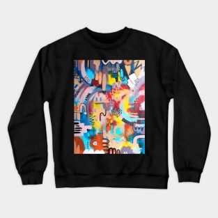 "After Storm" Abstract Painting Crewneck Sweatshirt